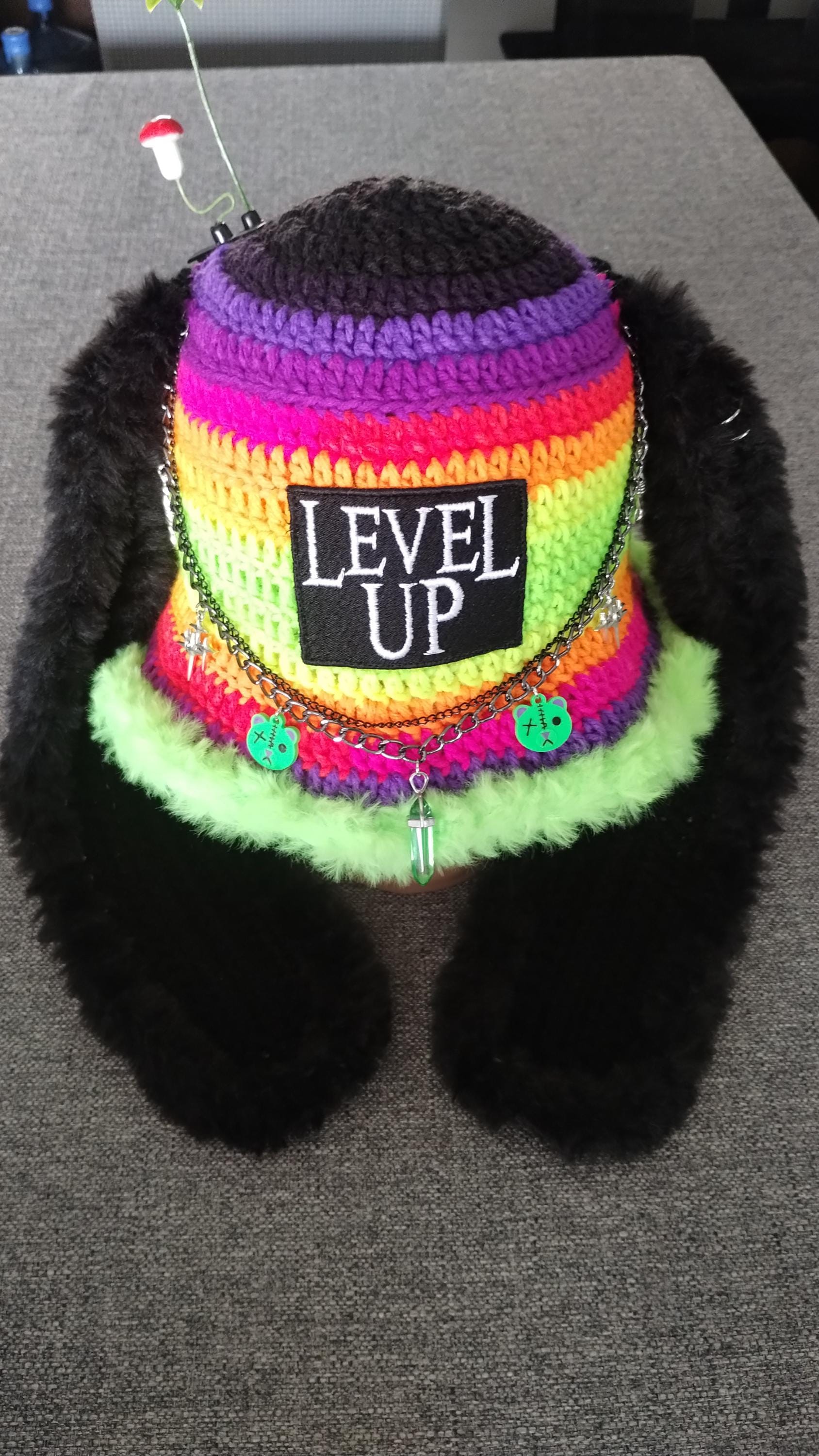 Level Up Bunny Hat