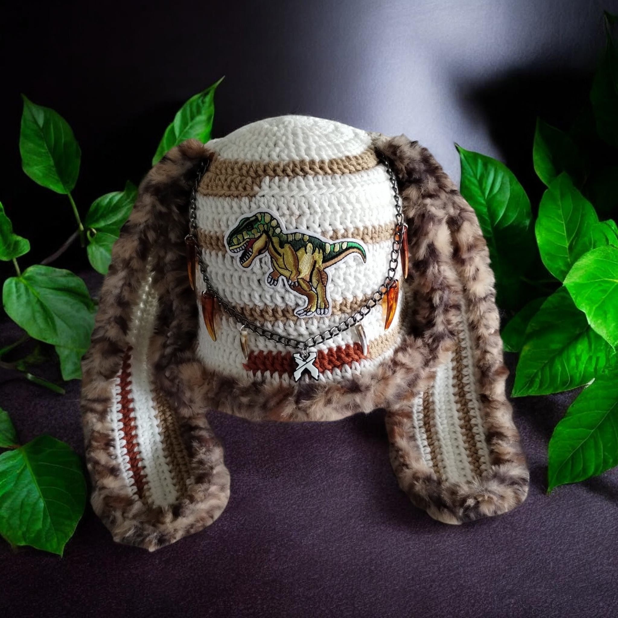 Dinosaur Excision Bunny Hat