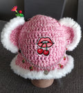 Cherry Berry Bear Ear Bucket Hat