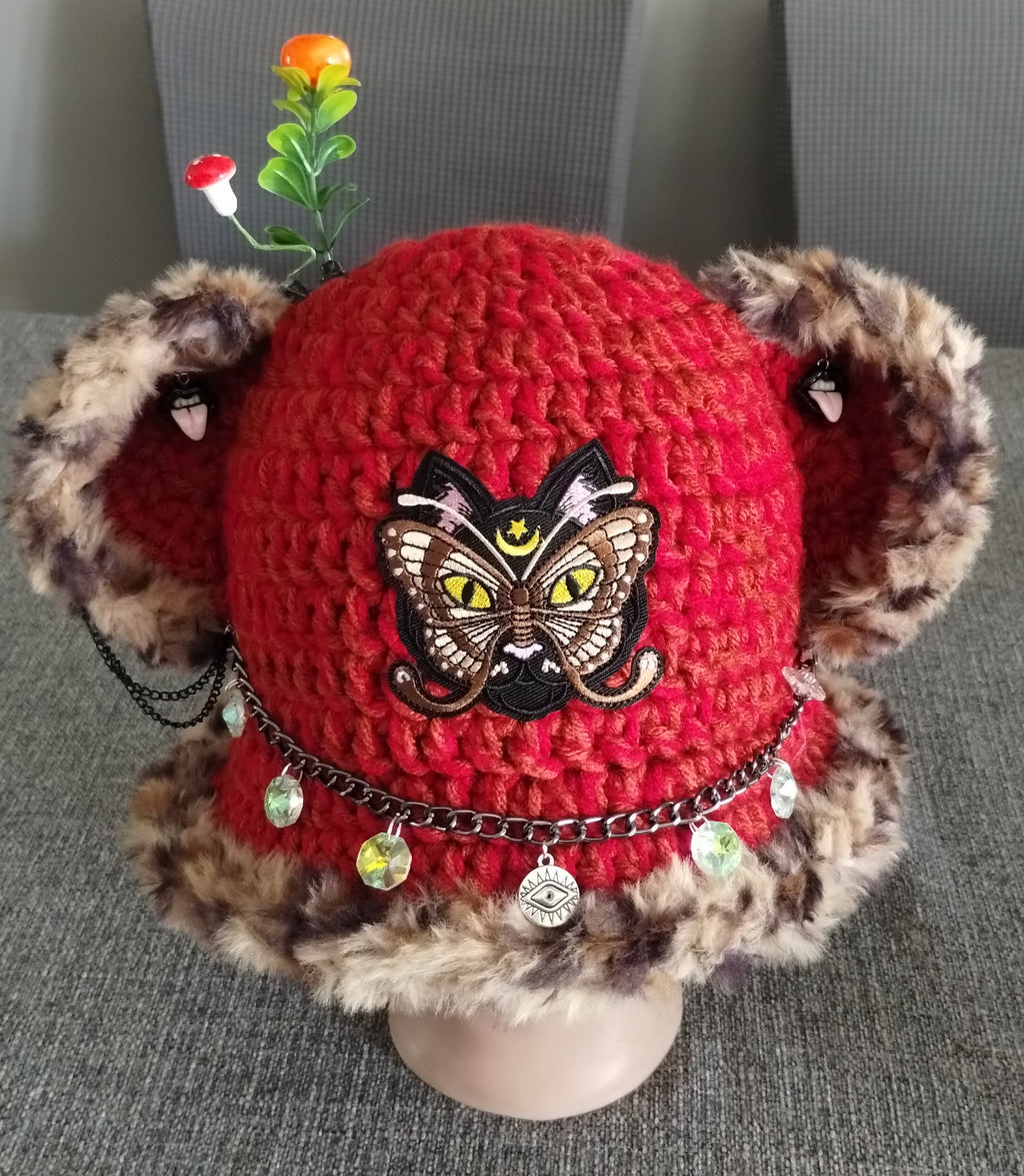 Kitty Bear Ear Bucket Hat